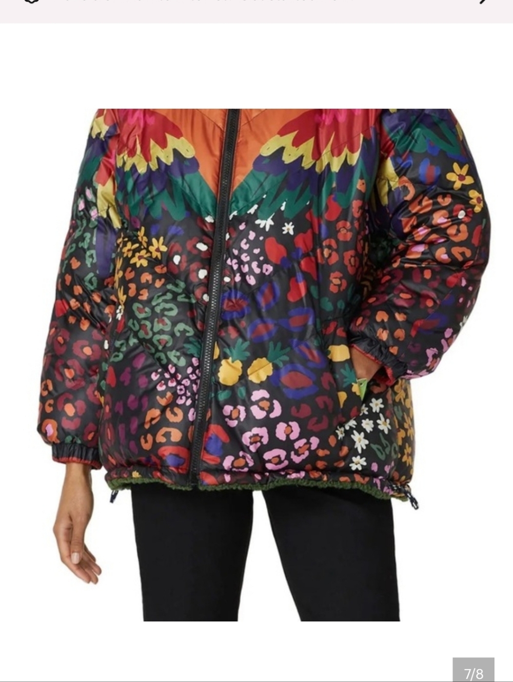 Farm Rio Rainbow Macaw Reversible Jacket - Picture 5 of 7